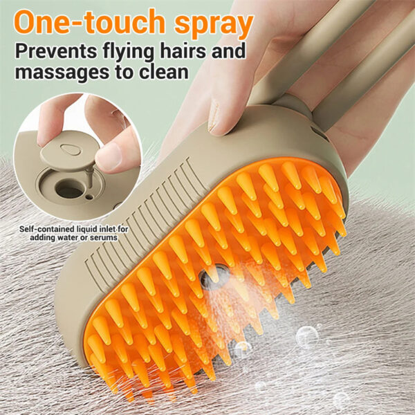 Cat Steam Brush Steamy Dog Brush 3 In 1 Electric Spray - Image 4
