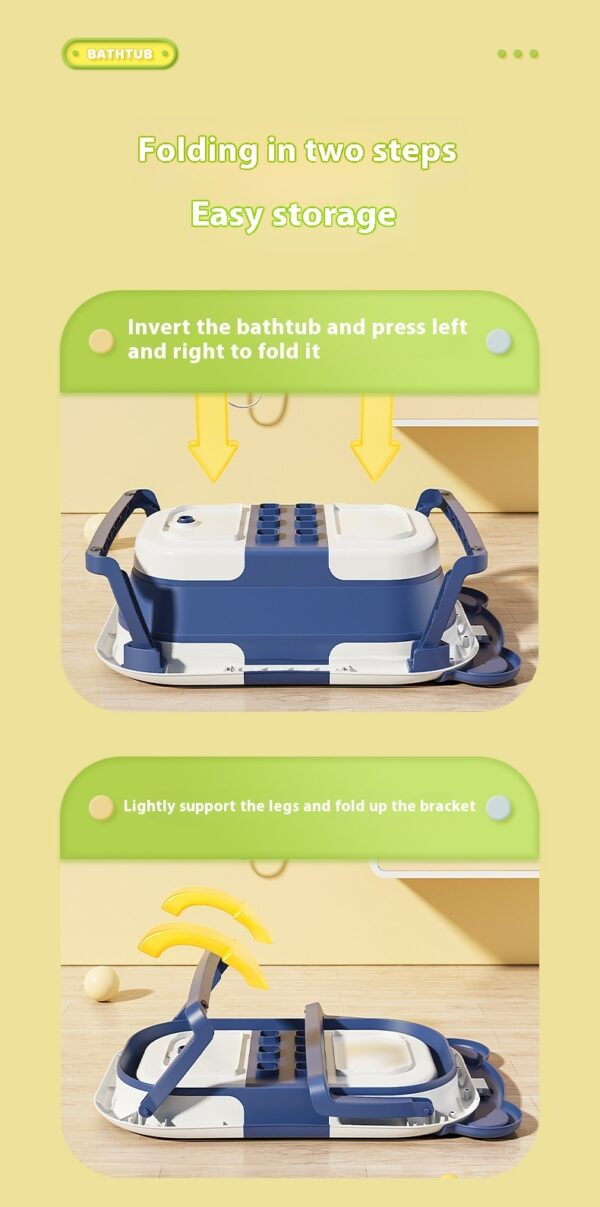 Household Newborn Baby Bathtub Temperature-sensing Bathtub - Image 4